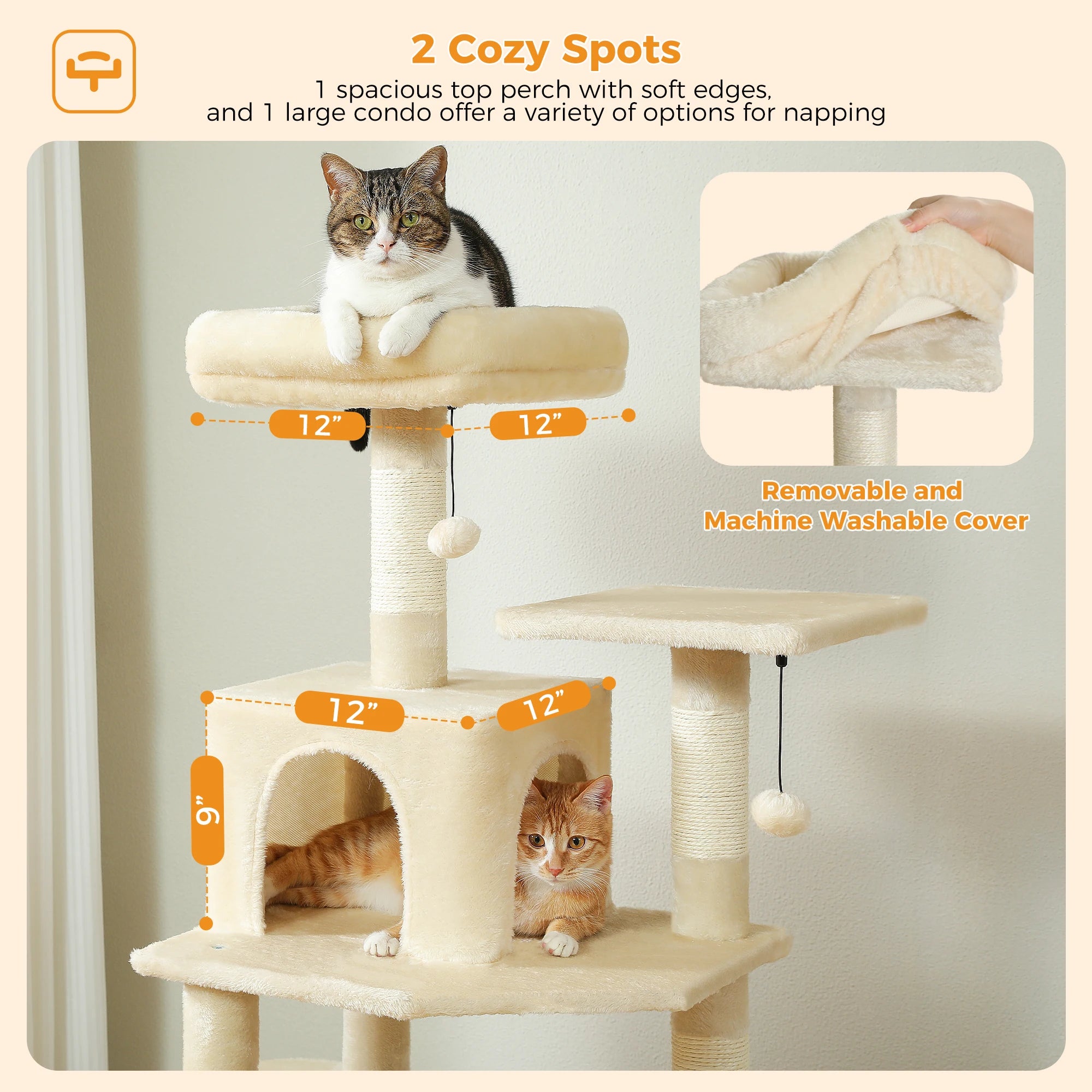 Large Cat Tree and Tower for Indoor Cats