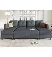 L Shaped Couch with Reversible Chaise.
