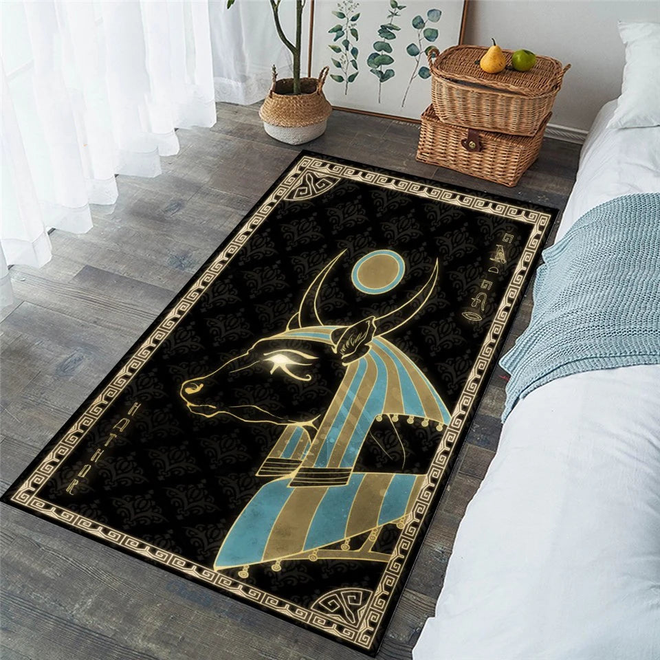 Egyptian Gods, rugs for living room, bedroom