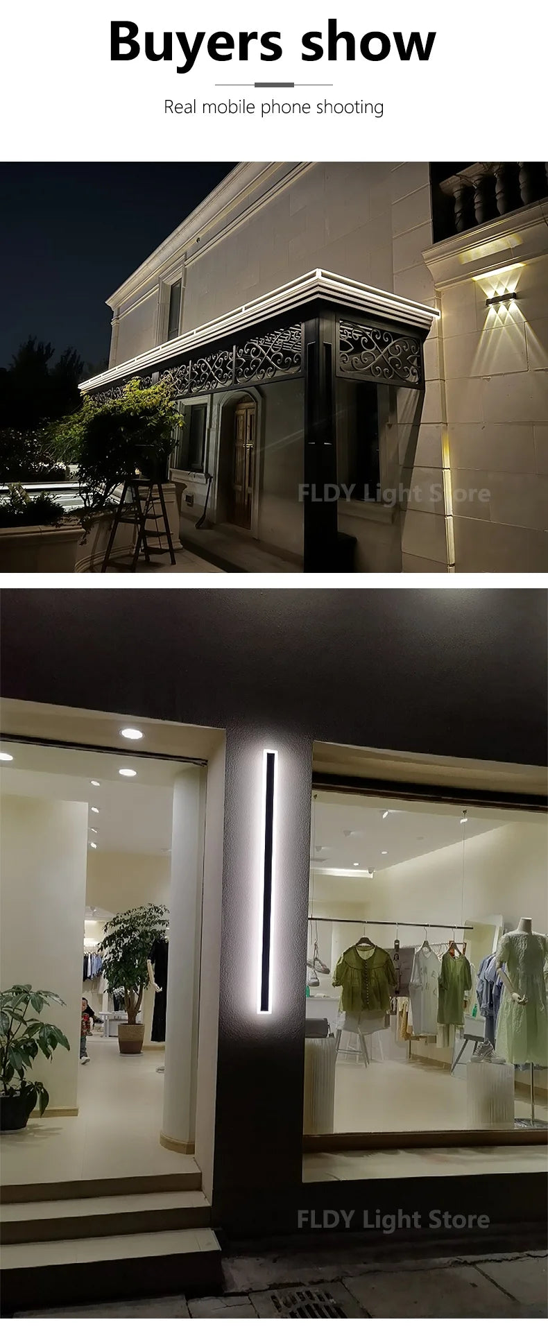 Long Strip Outdoor Waterproof Wall Garden Lights