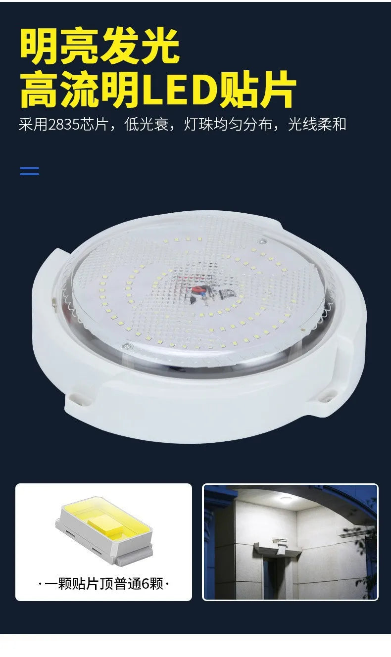 Solar Ceiling Light, Outdoor Indoor, Remote Control