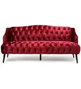 Loveseat Sofa. Beige, Grey, Emerald, Blackberry