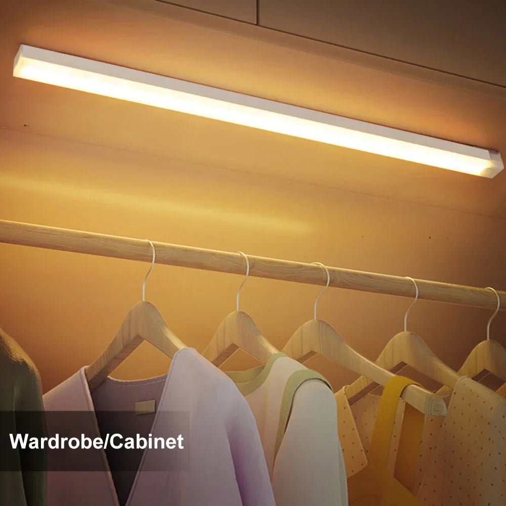 Motion Sensor Light Wireless LED Night Light USB Rechargeable Night Lamp Cabinet Wardrobe Lamp Staircase Backlight For Kitchen 1
