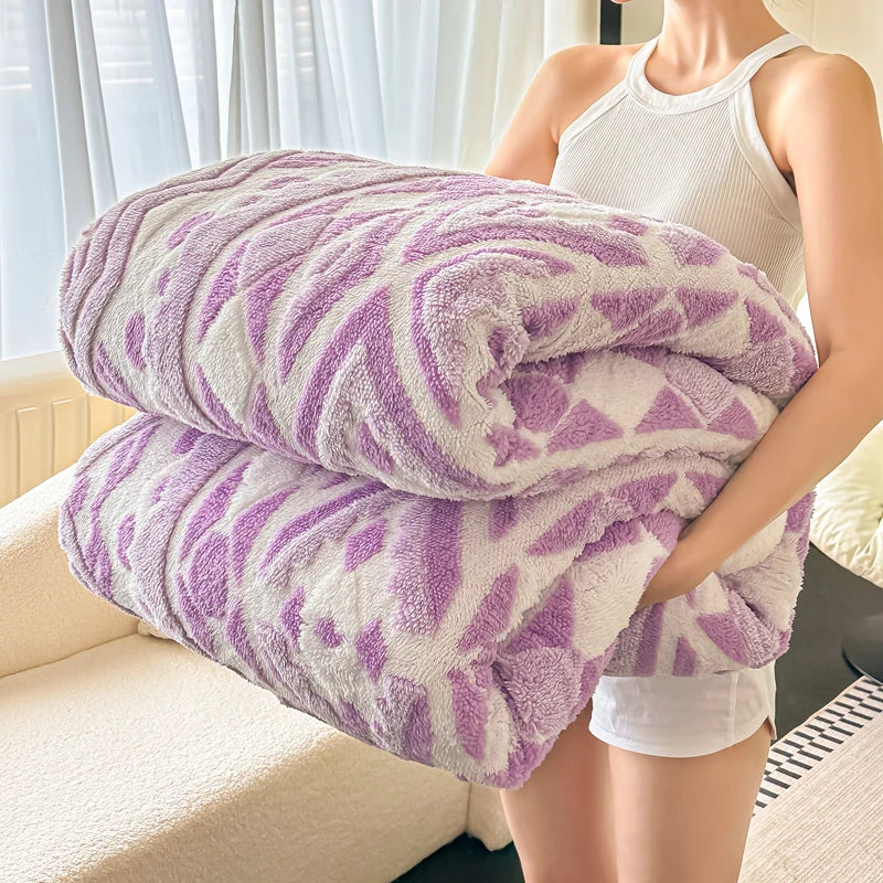 Fleece Blanket, Artificial Wool, Various Colors, Sizes