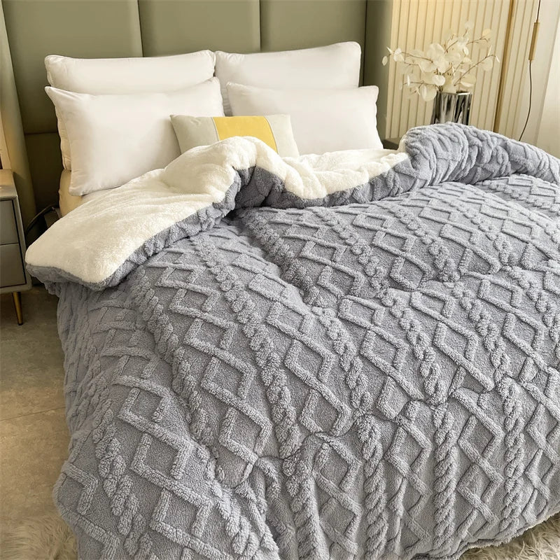 Polyester Sherpa, Quilted Comforters, Various Colors, Sizes