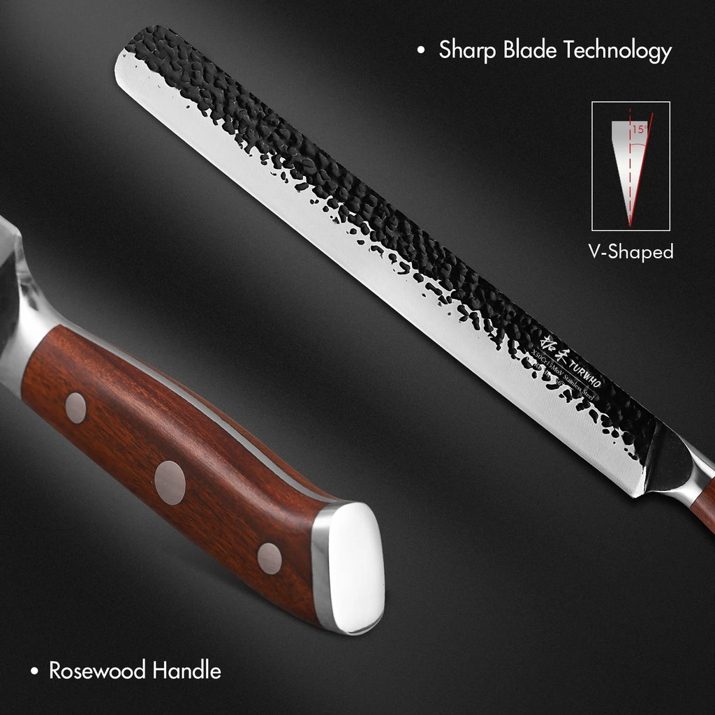 Japanese Hand Forged Slicing Knife Stainless Steel