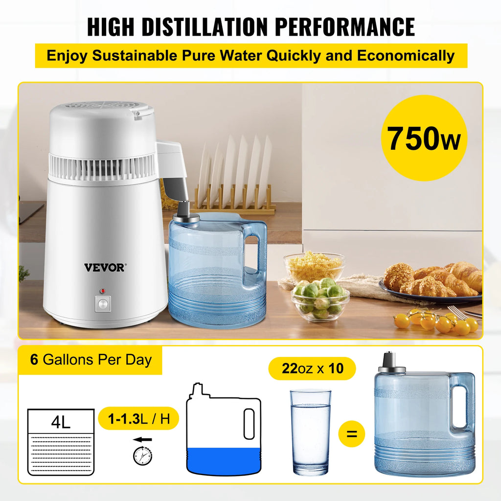 Water Distiller, Purifier, Filter Dispenser, Heating Appliance