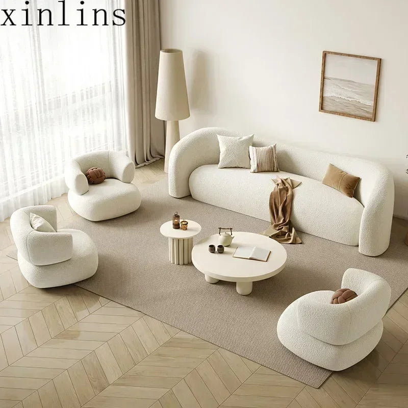 living room Sofas minimalist, Fabric