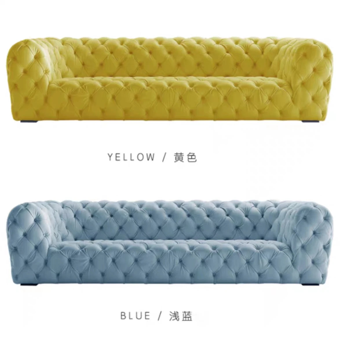 Simple Fancy Living Room Sofas, Large Gold