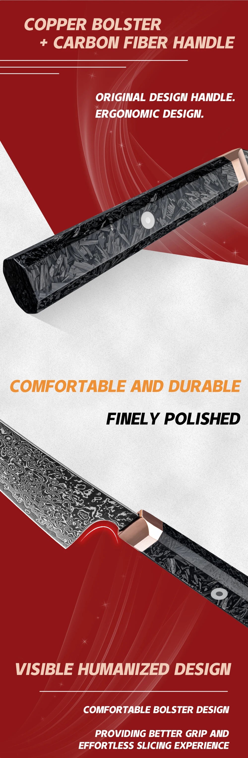 5.4"Bunka Knife 67 layers Damascus Steel