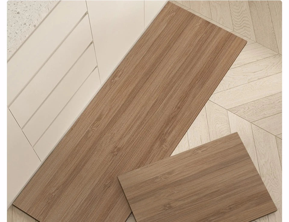 Waterproof Floor Mat, Imitation Wood, Long Size
