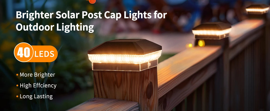 12 Pack 4x4 Solar Post Lights 30 Lumens