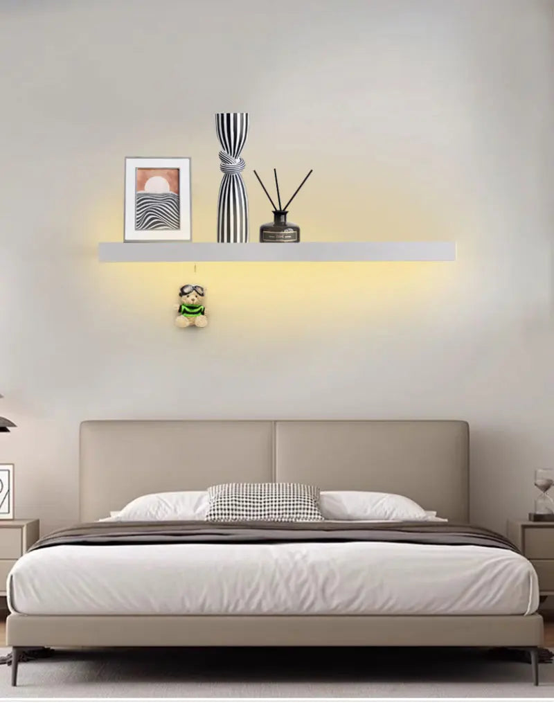 Storage rack, strip lamp, Black, White