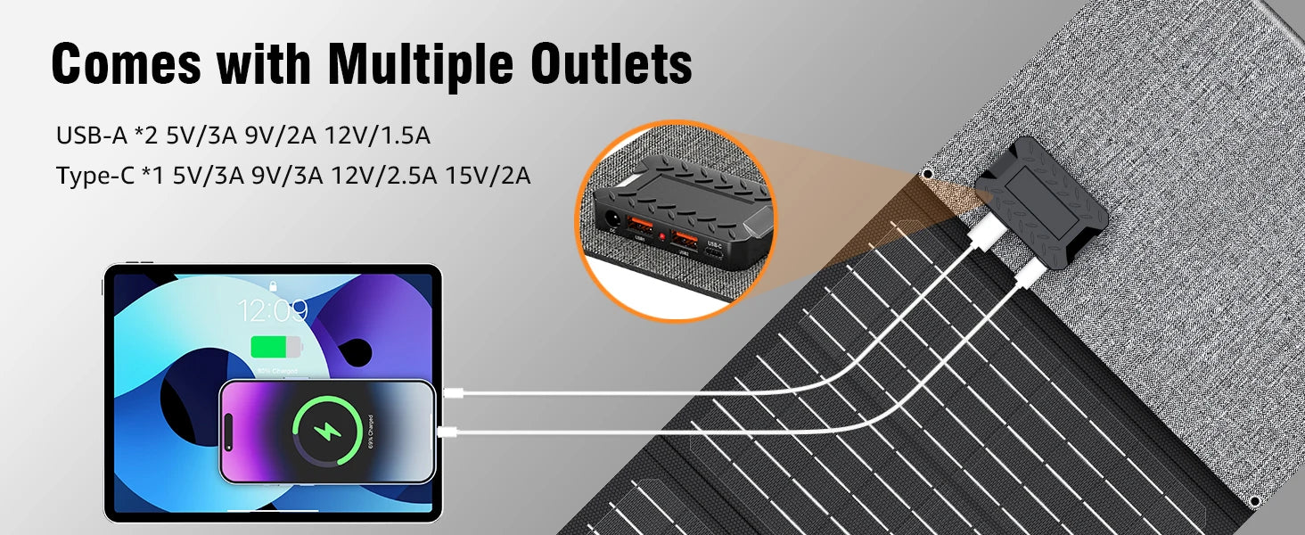 300W Solar Generator With 40 Watt Solar Panel