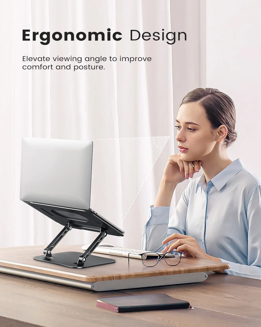 11–16-inch Foldable Laptop, Notebook, Tablet, Holder