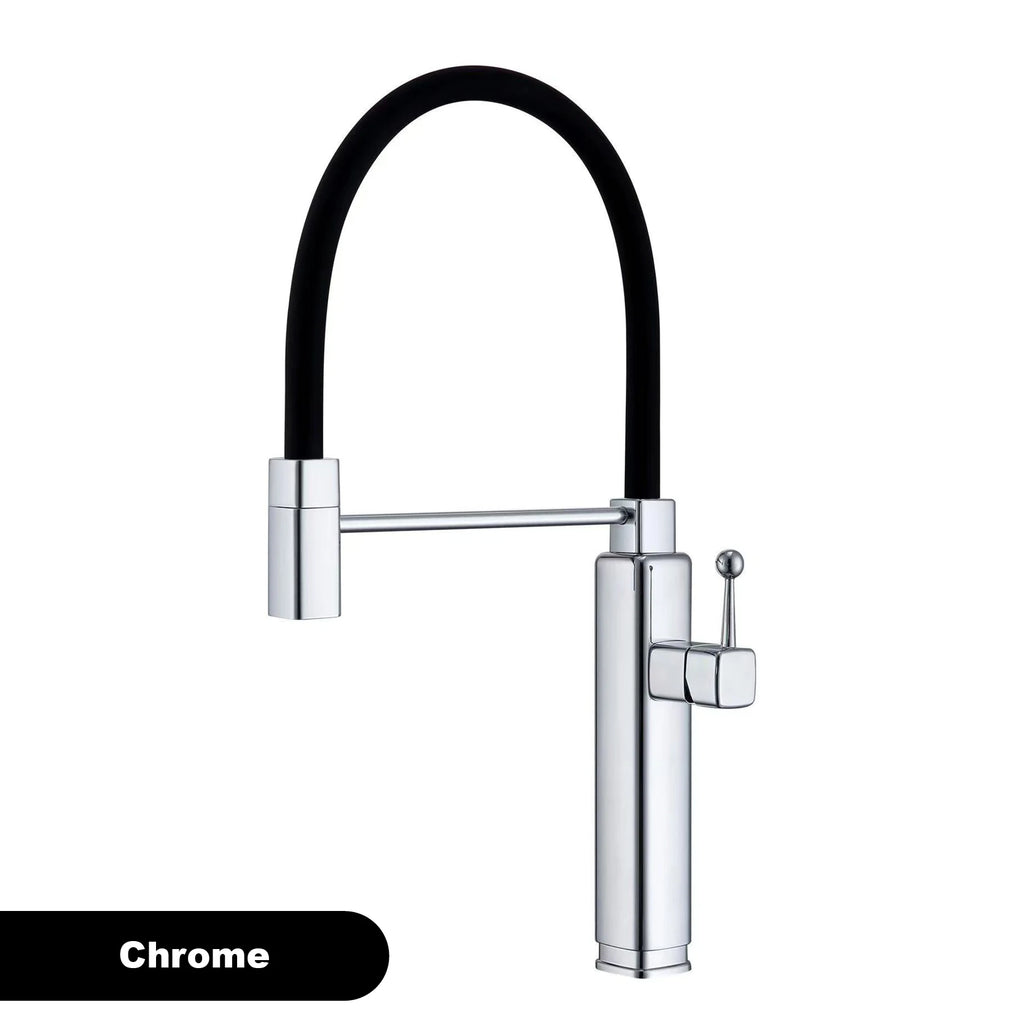 kitchen faucet with single handle, pull-out Spray