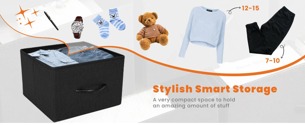 Display Cabinet Dresser, 5 Fabric Drawers, Shoe Rack