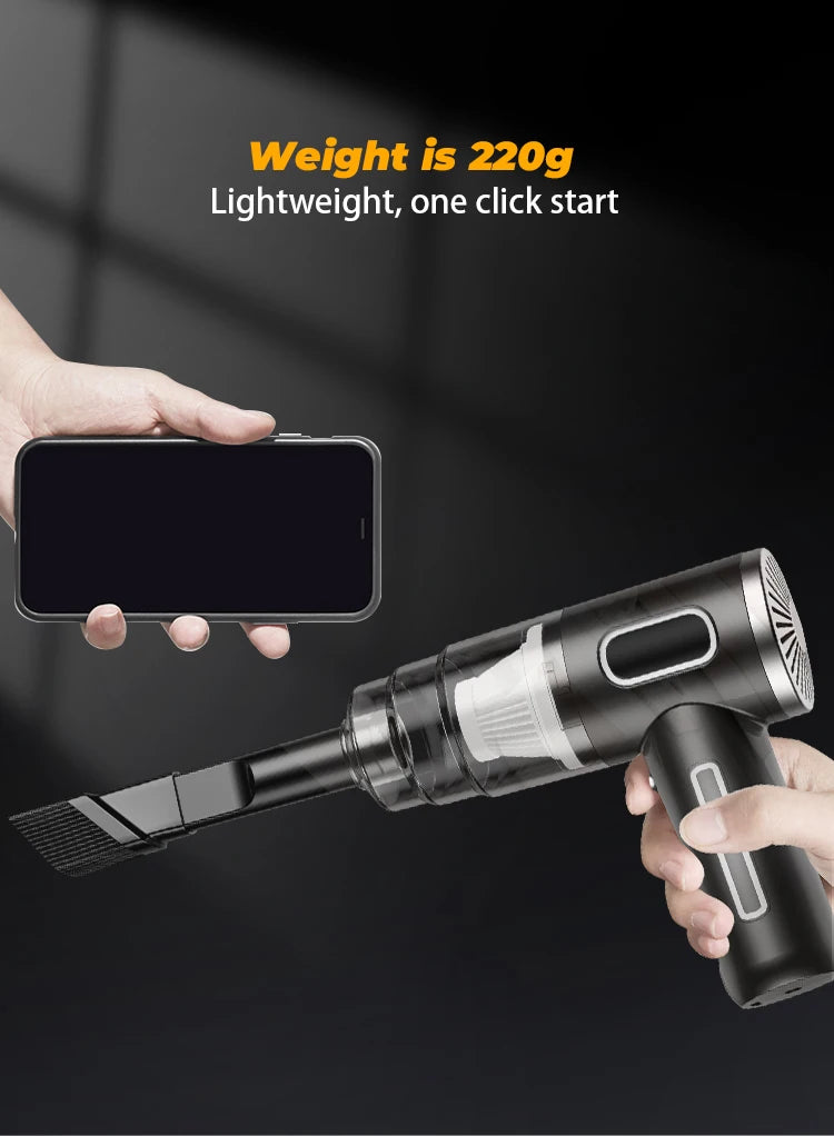 Portable Powerful Wireless Vacuum Mini Cleaning Machine