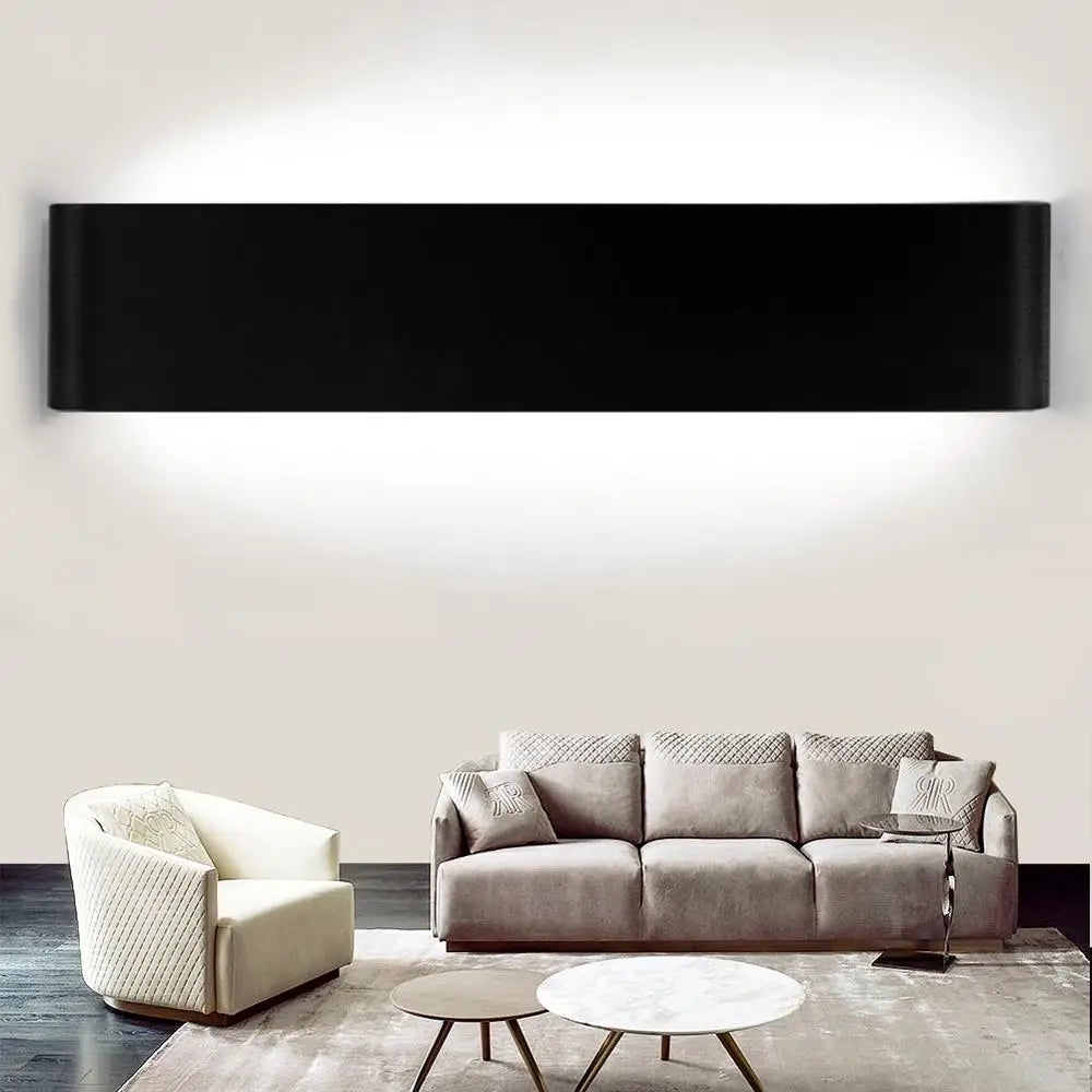 Dimmable Led Wall Lamp, Black, White, Silver