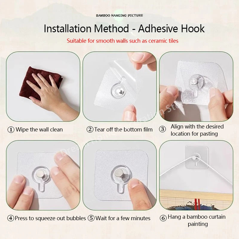 Bamboo Curtain Decoration, Various Patterns, Sizes