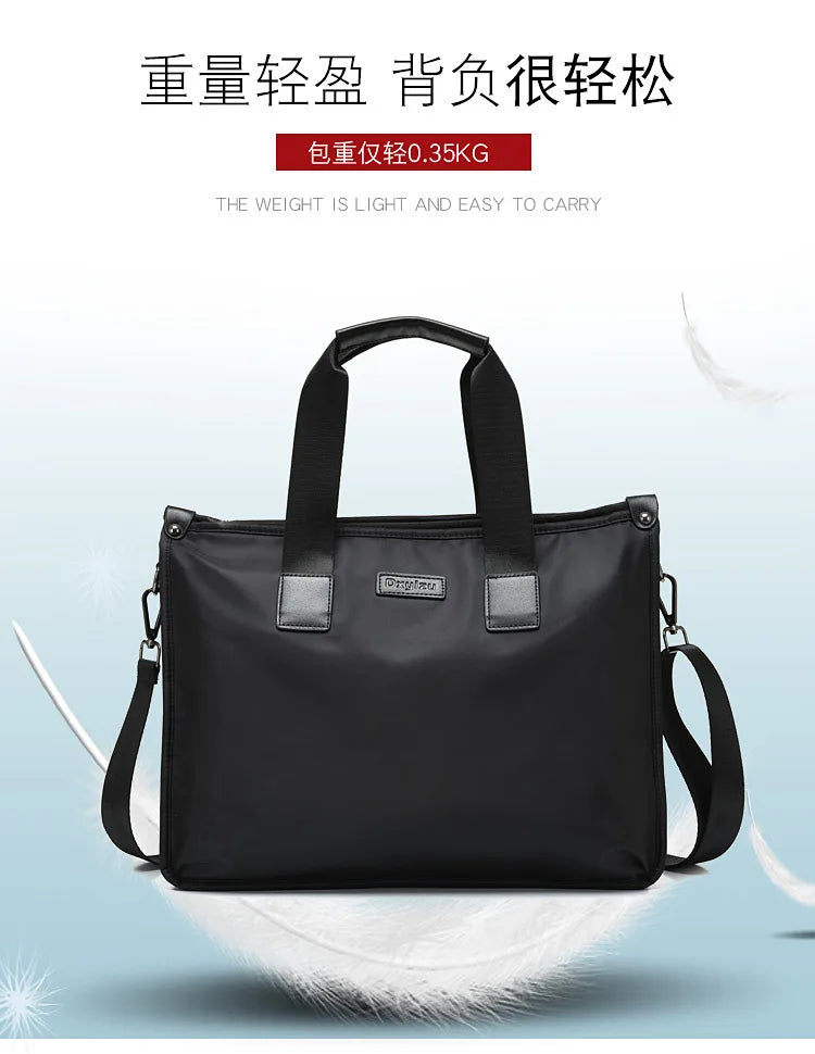 Business Briefcase Polyester Laptop Crossbody Bag