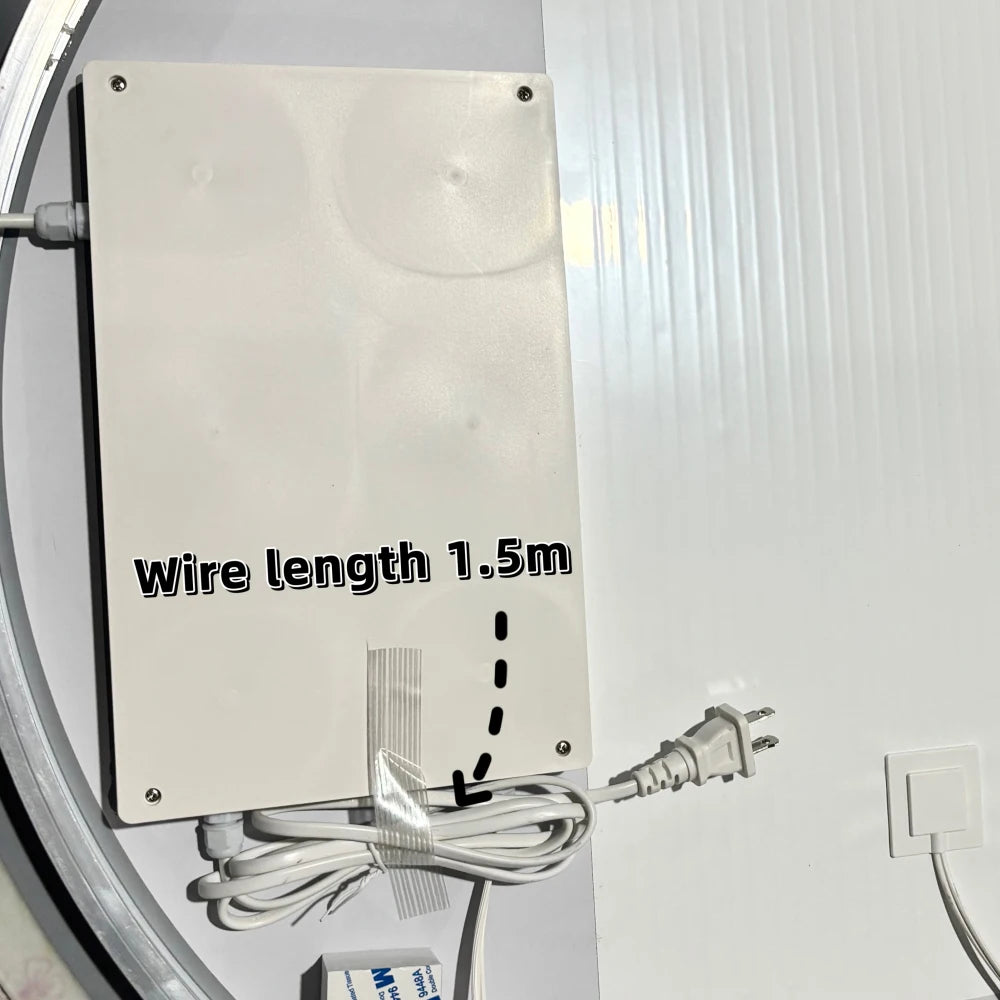 28x60" LED Bathroom wall mirror, Anti-Fog, Dimmable