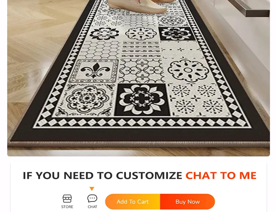 Waterproof Floor Mat, Long Strip Carpets