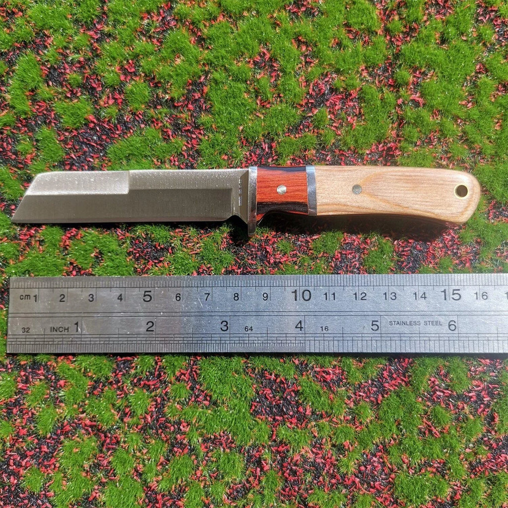 Stainless Steel Straight Knife, Sheath