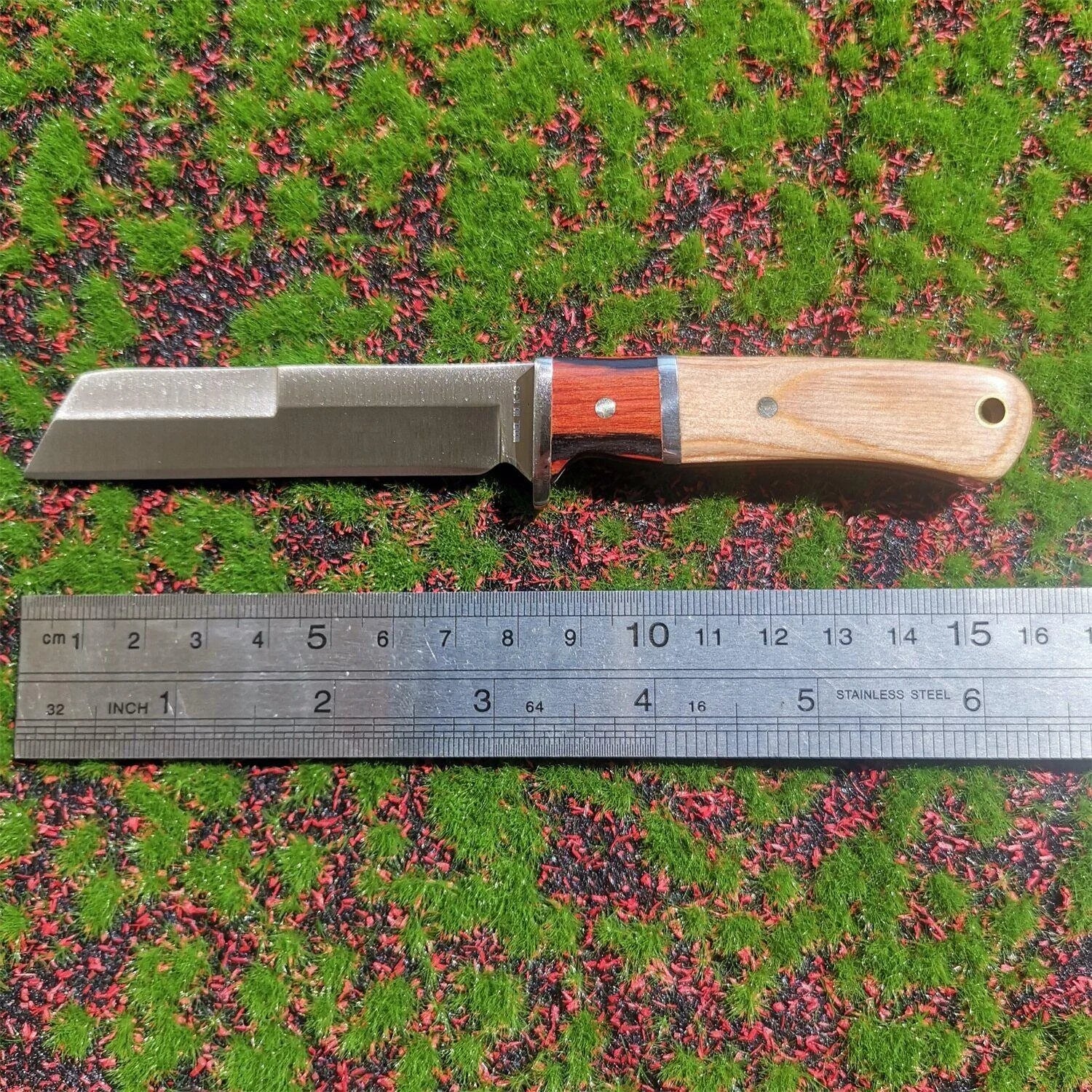 Stainless Steel Straight Knife, Sheath