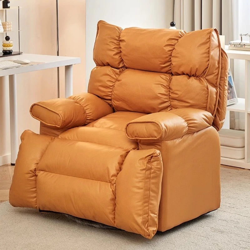 Leather Sofa Lounge Armchair Living Room Recliner