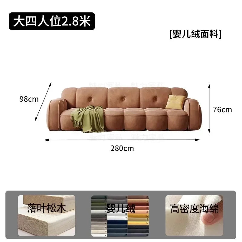 Brown Living Room, Small Apartment, Marshmallow Cloud Sofa