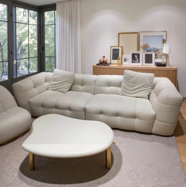 Plush Reclining Sofa Corner Lounger