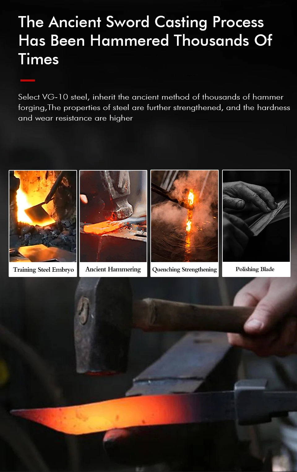 8.2" Professional Damascus Steel Kitchen Knife