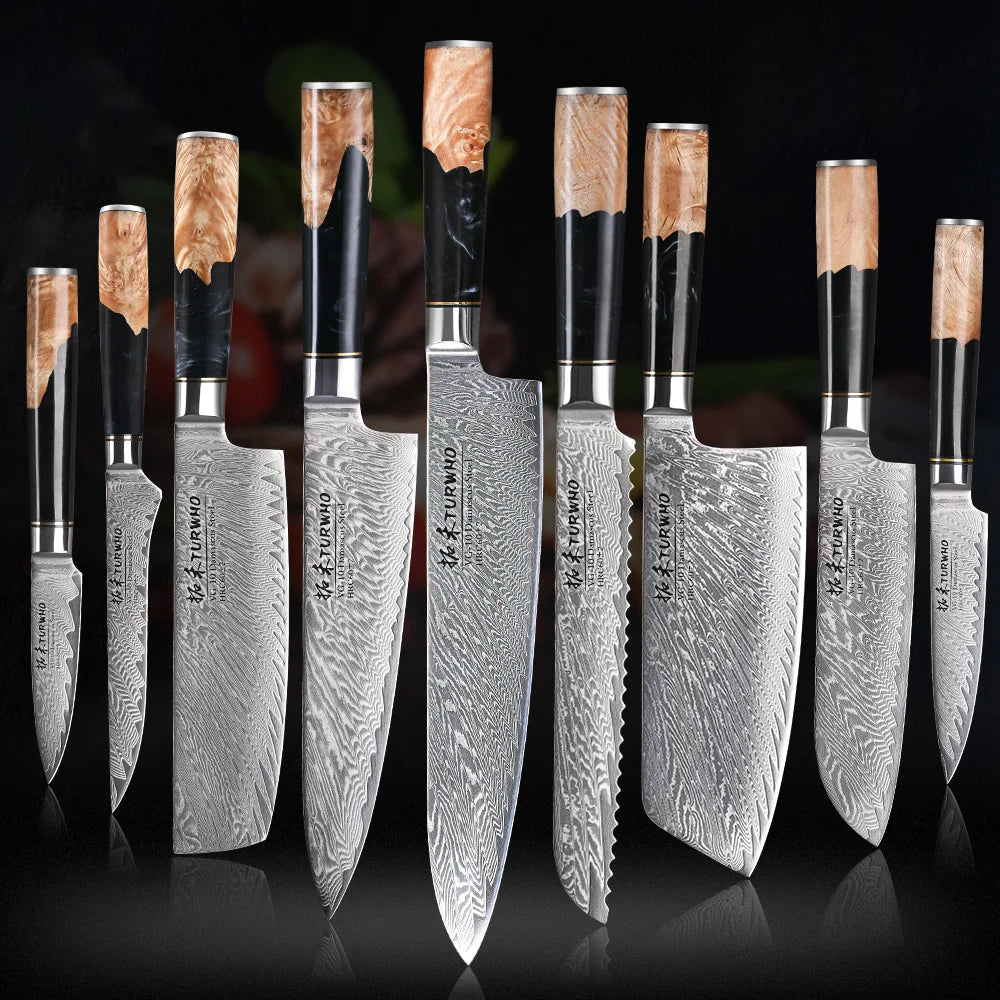 Damascus Kitchen Chef Knife High Carbon Steel