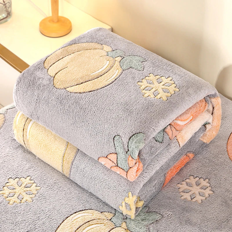 Floral Fleece Blanket, Various Colors, Patterns, Sizes