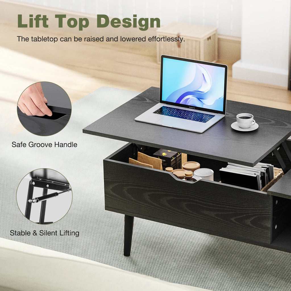 Lift Top Coffee Table, Desk, 39.37"x19.7"