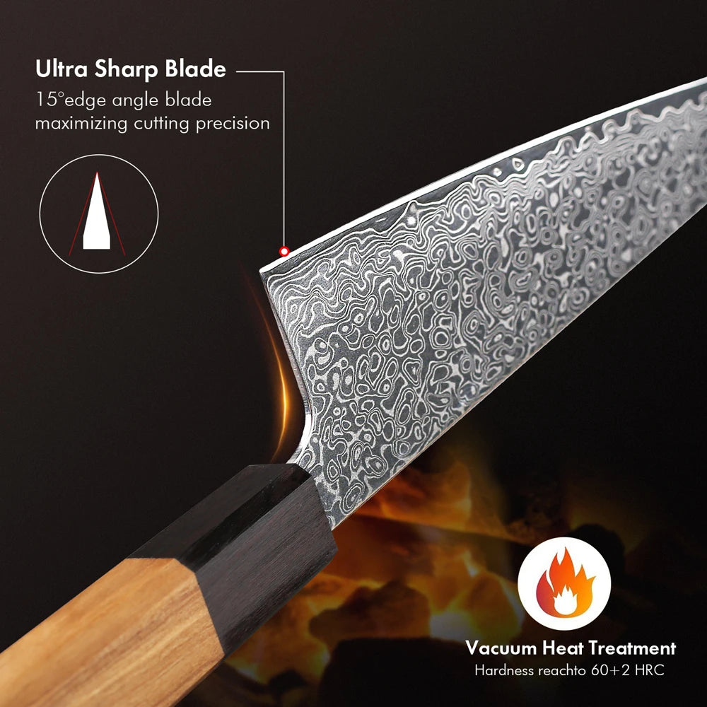 6-inch Honesuki Knife Damascus Steel Kitchen Chef Knives