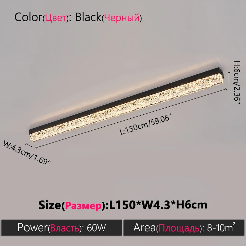 Ceiling Light Long Lamp, Dressing Room, Foyer