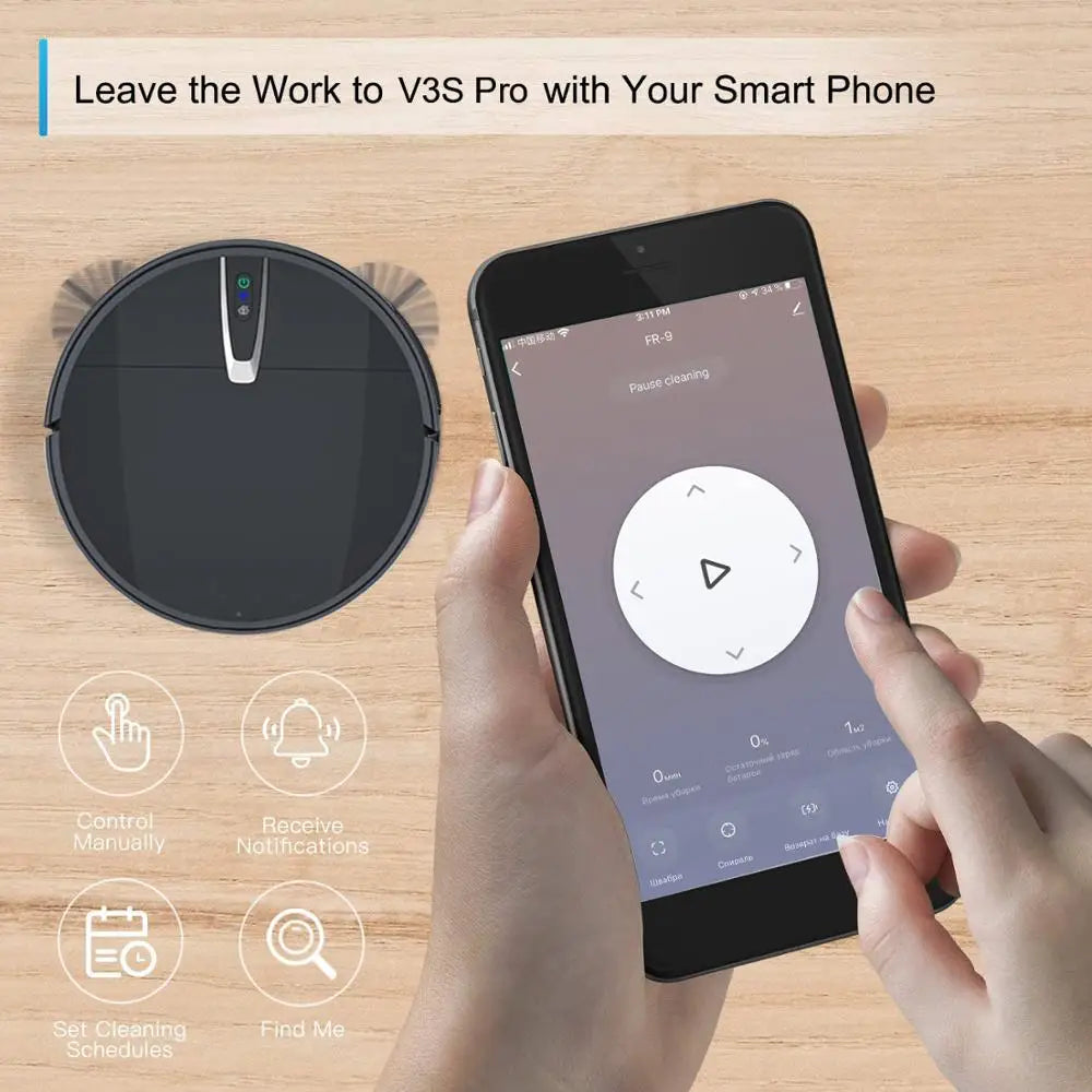Robot Vacuum, Smart Mop, APP& Voice Control, Autocharge
