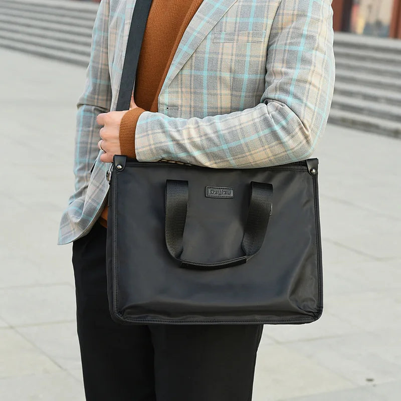 Business Briefcase Polyester Laptop Crossbody Bag