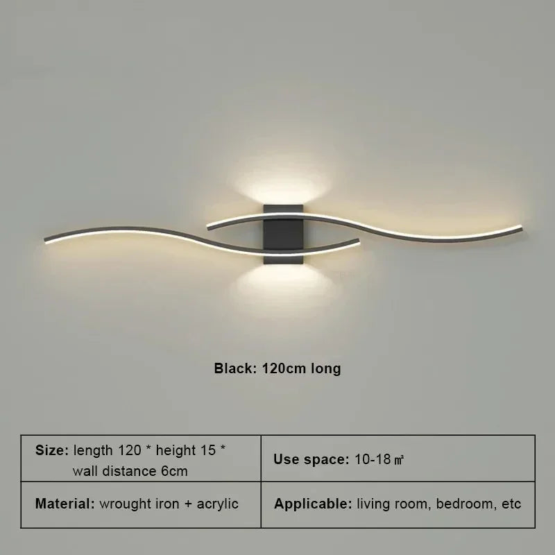 LED Wall Lamp, Smart Remote Control, Adjustable Color