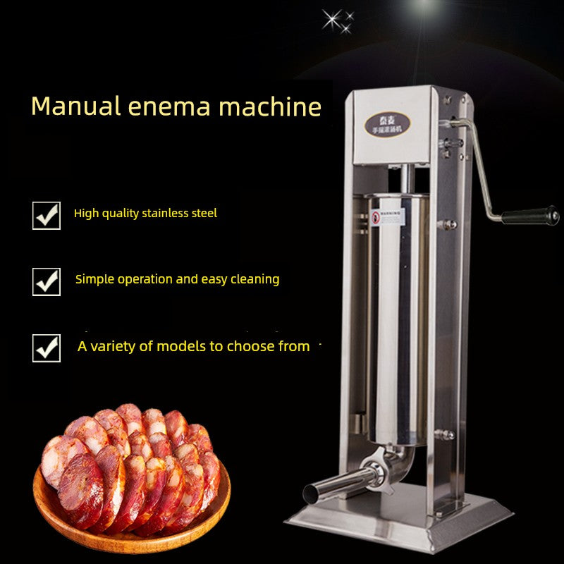 Stainless Steel Sausage Stuffer, Manual, Commercial Electric Automatic