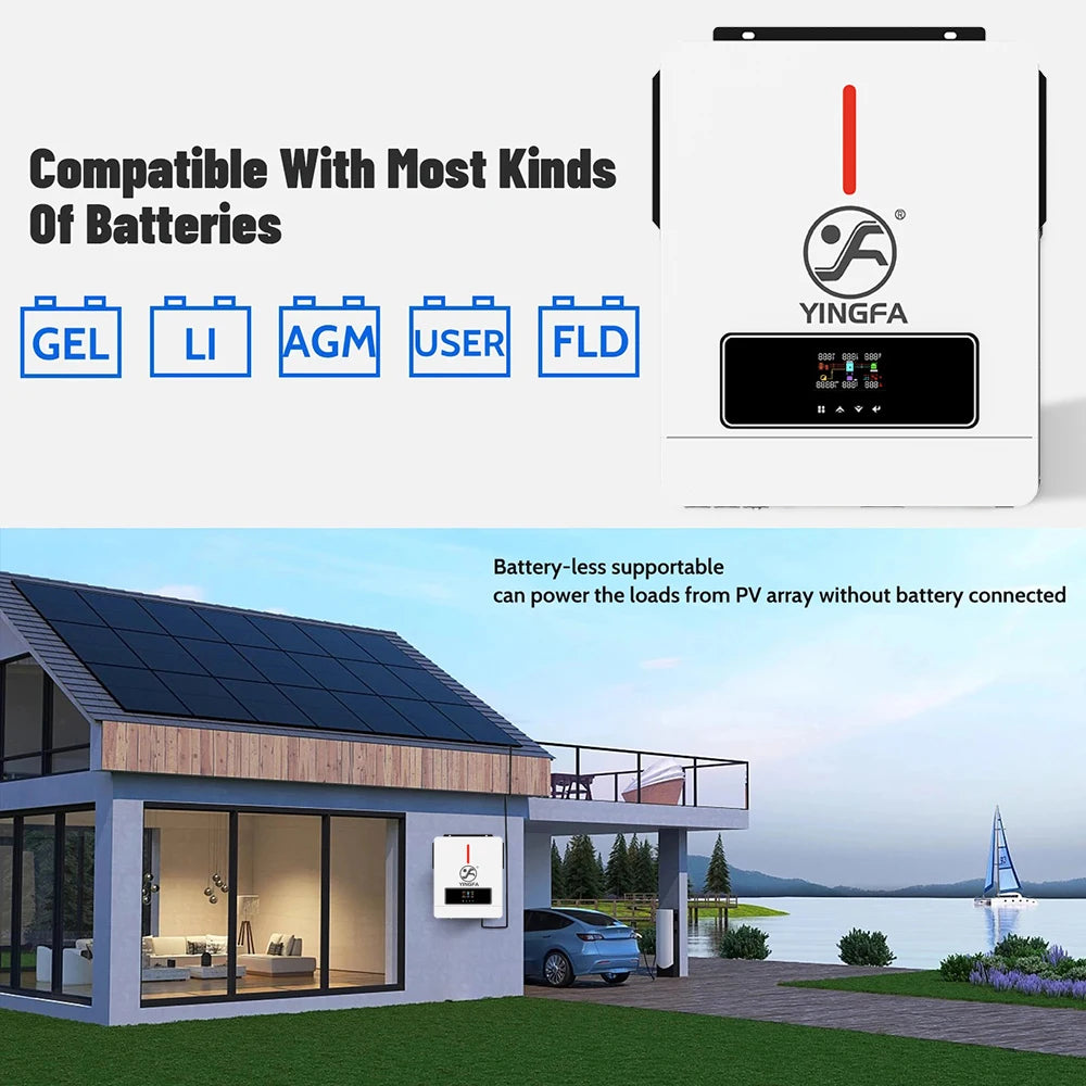 Solar Power Pure Sine Wave Inverter 3.6kW 24V 110V