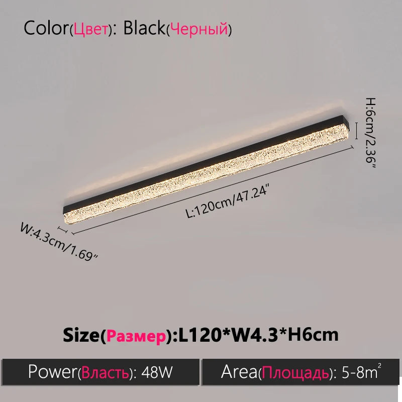 Ceiling Light Long Lamp, Dressing Room, Foyer