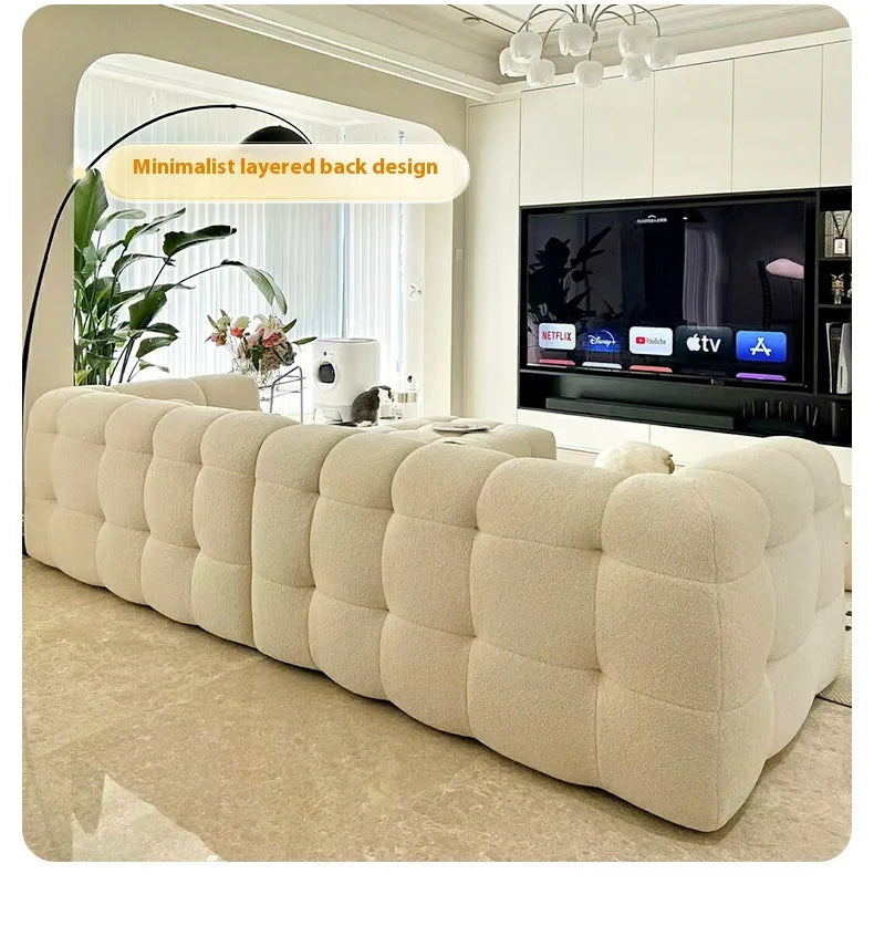 Plush Reclining Sofa Corner Lounger