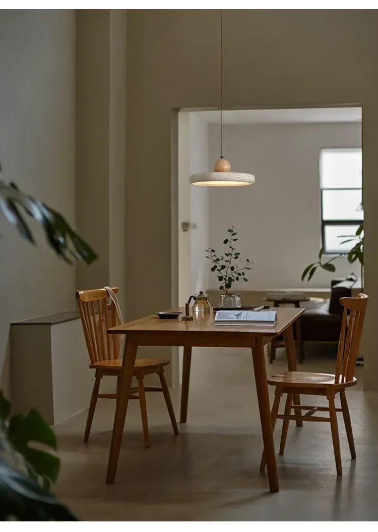 Yellow Travertine LED Pendant Lights