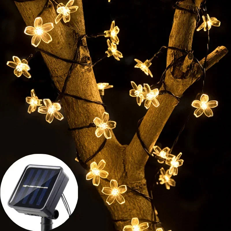 Solar LED Cherry Blossom Light String