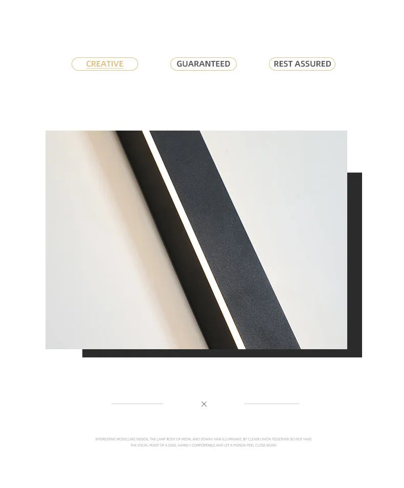 Waterproof LED strip background wall lamp