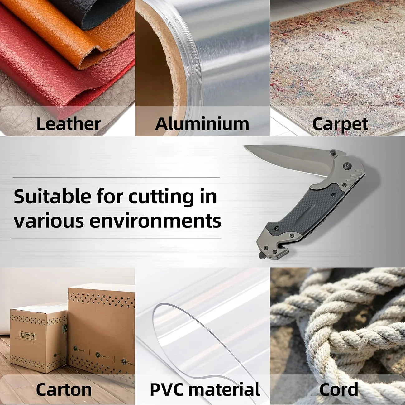 Folding Knife, Glass Breaker, Seat Belt Cutter