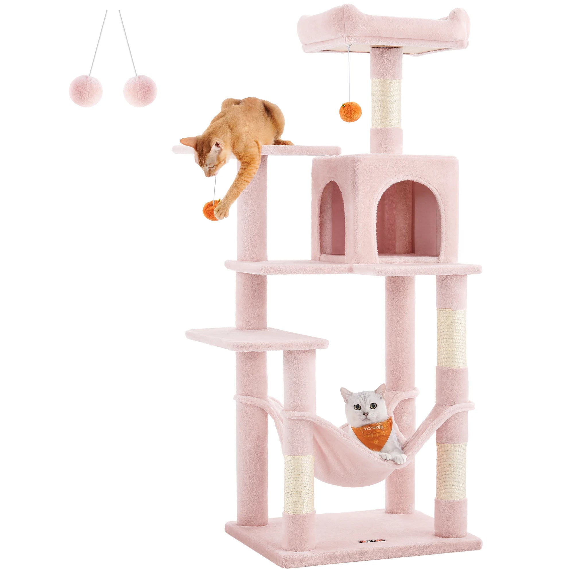 56.3-Inch Cat Tower for Indoor Cats